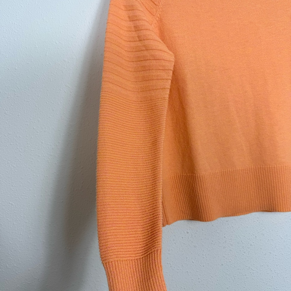 Smartwool Women's Edgewood Mock Neck Knit Sweater Orange Wool Blend XS - Picture 4 of 8